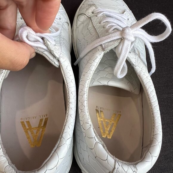 Axel Arigato White Croc Embossed Clean 90 Sneakers – Size 6.5 - Picture 10 of 10
